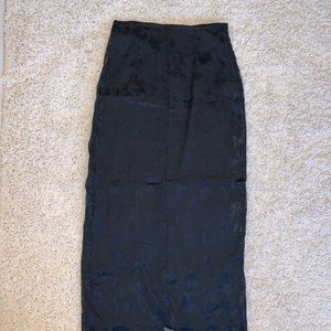 90’s Black maxi skirt